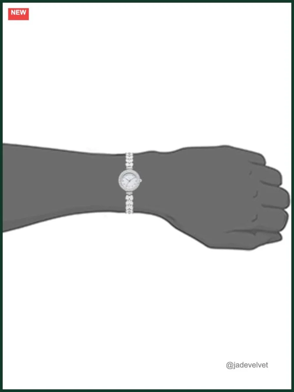 Women's Quartz Bracelet Watch with Petal Adjustable Band Alloy Steel